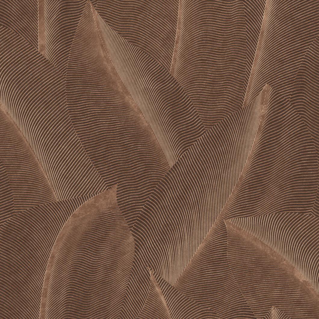 Veer Decor Allure Leaf Brown Wallpaper