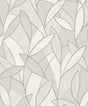 Veer Decor Carved Leaf White Wallpaper