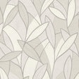 Veer Decor Carved Leaf White Wallpaper