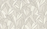 Veer Decor Carved Leaf White Wallpaper