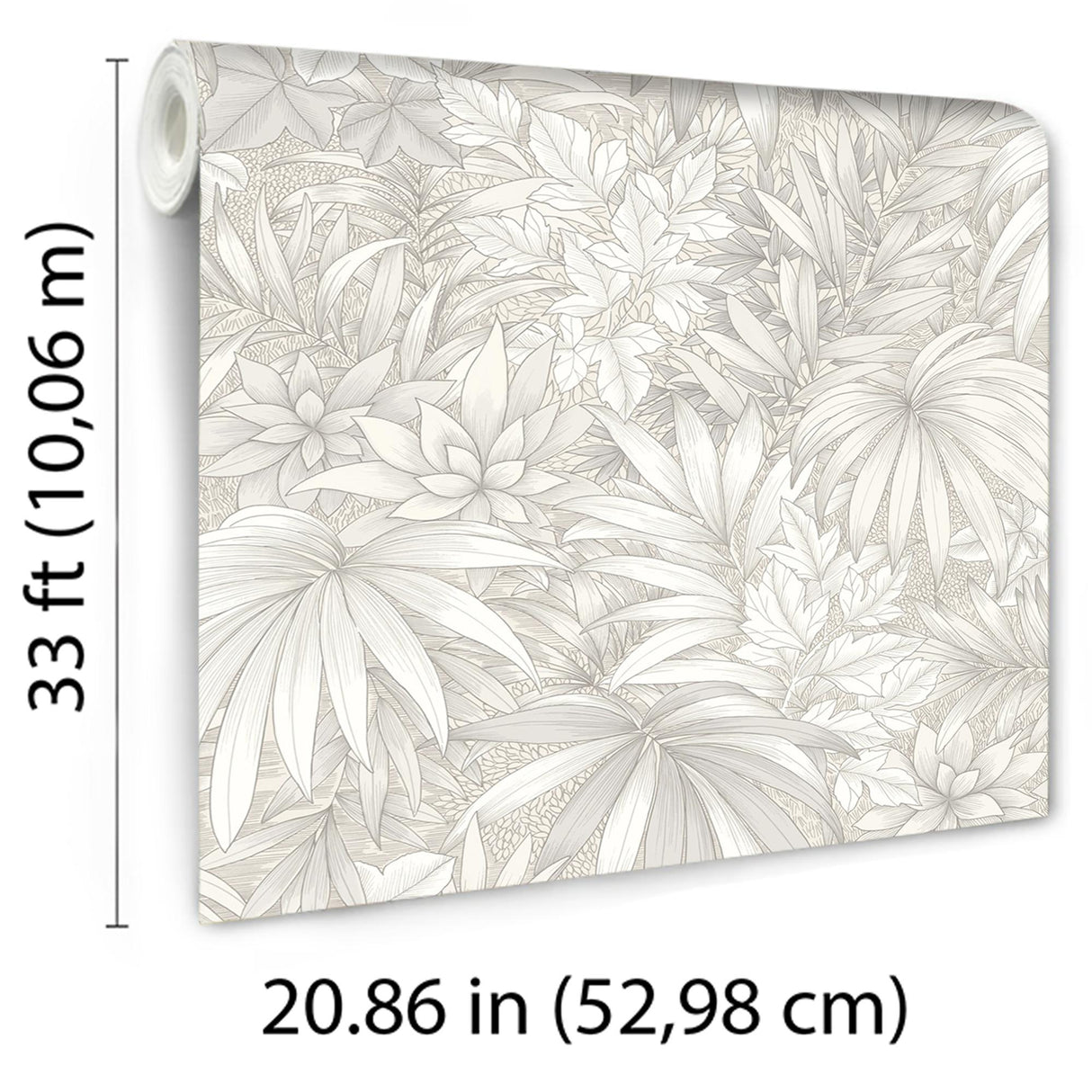 Veer Decor Allure Jungle White Wallpaper