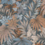 Veer Decor Allure Jungle Dark Blue Wallpaper