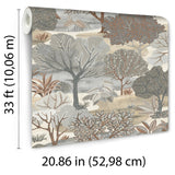 Veer Decor Allure Forest Taupe Wallpaper