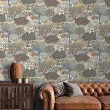 Veer Decor Allure Forest Taupe Wallpaper