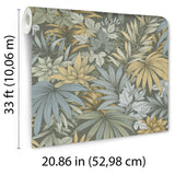 Veer Decor Allure Jungle Dark Moss Wallpaper