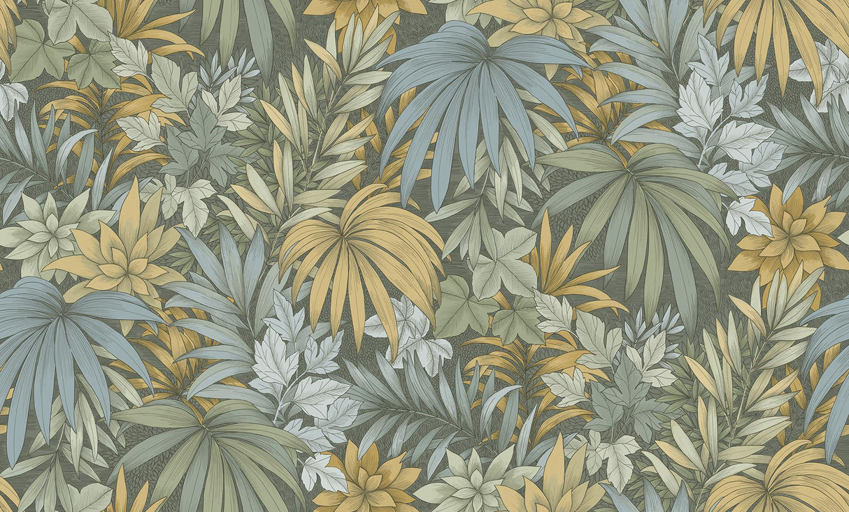 Veer Decor Allure Jungle Dark Moss Wallpaper