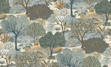 Veer Decor Allure Forest Blue Wallpaper