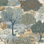 Veer Decor Allure Forest Blue Wallpaper