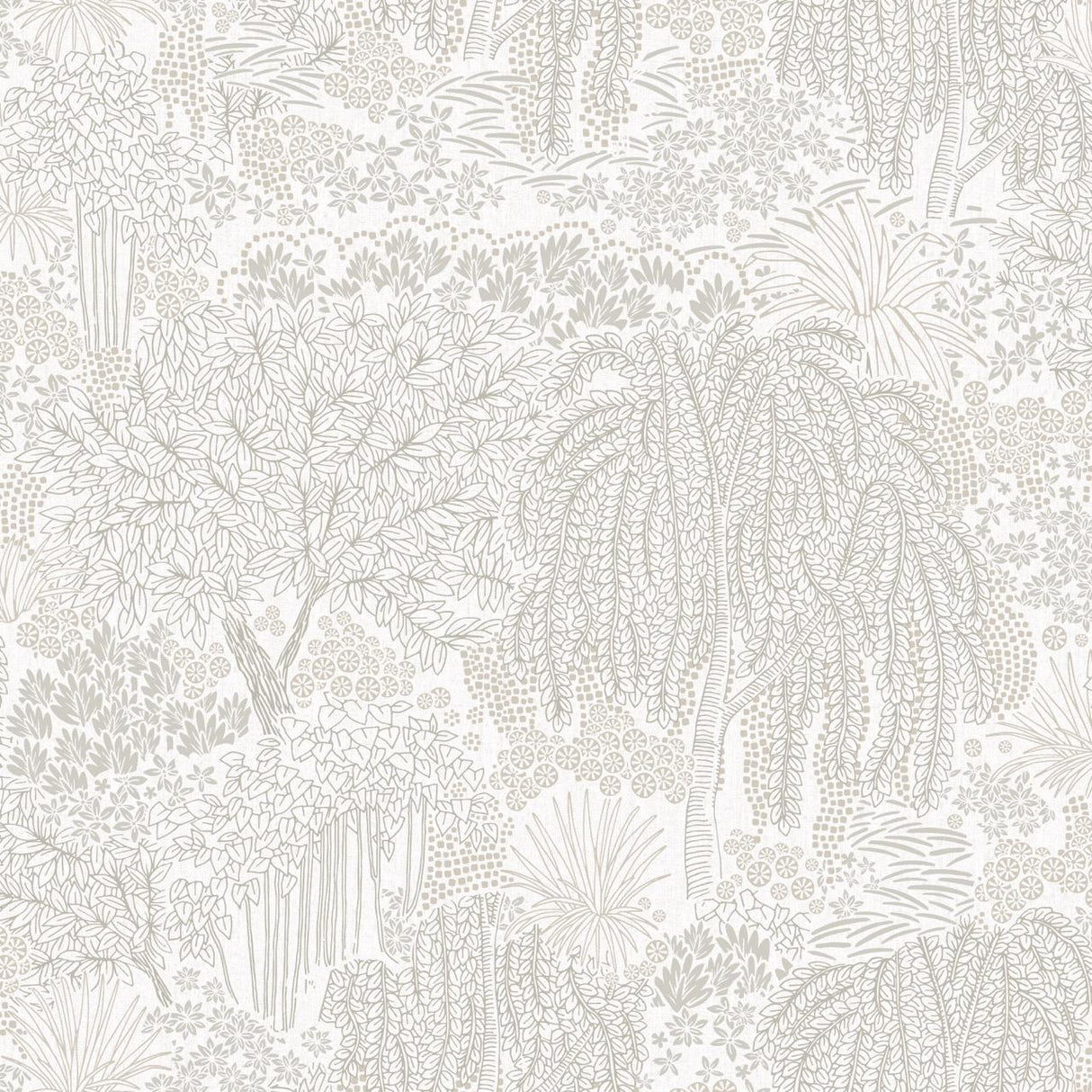 Veer Decor Willow Whisper White Wallpaper