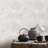 Veer Decor Willow Whisper White Wallpaper