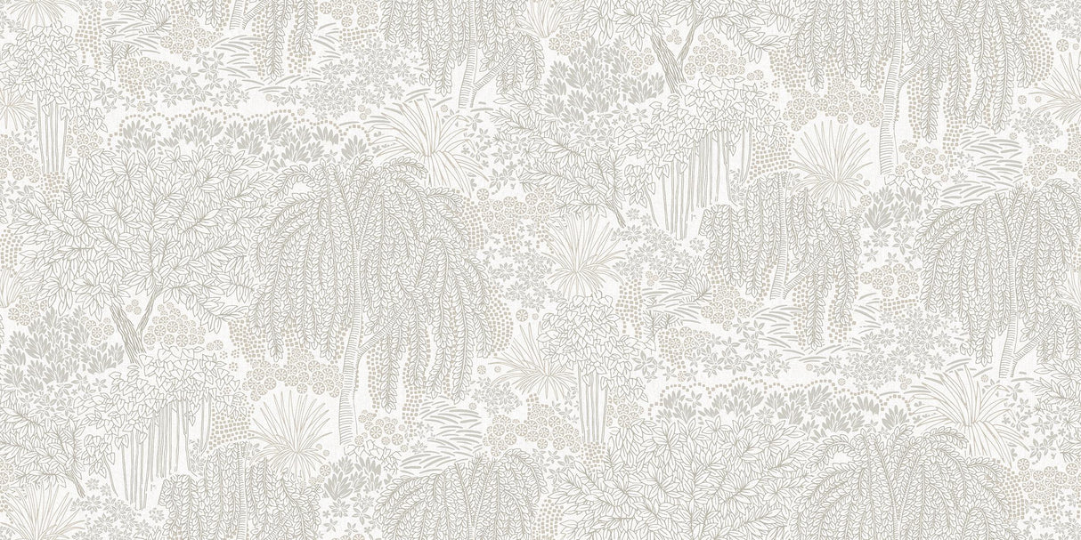Veer Decor Willow Whisper White Wallpaper