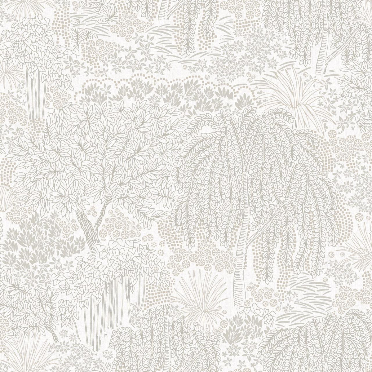 Veer Decor Willow Whisper White Wallpaper