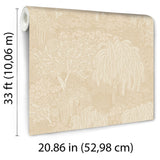 Veer Decor Willow Whisper Beige Wallpaper