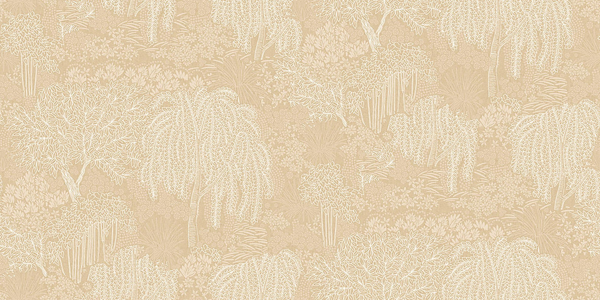 Veer Decor Willow Whisper Beige Wallpaper