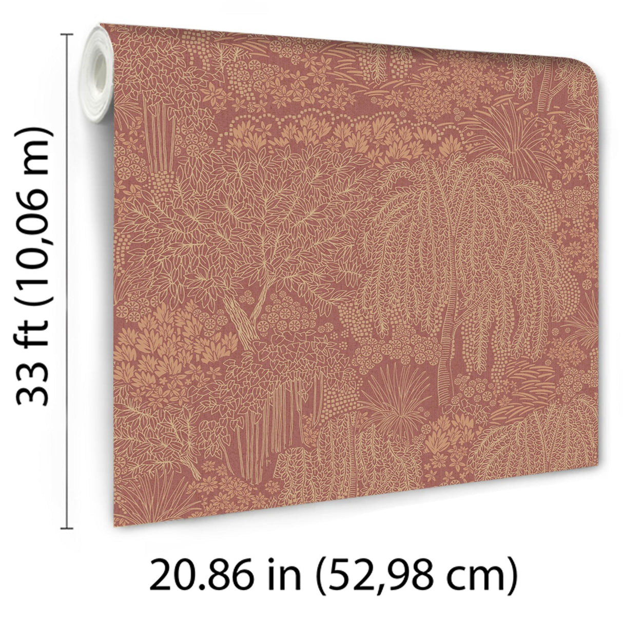 Veer Decor Willow Whisper Wine Wallpaper