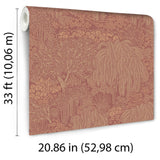 Veer Decor Willow Whisper Wine Wallpaper