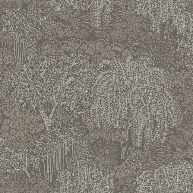 Veer Decor Willow Whisper Graphite Wallpaper
