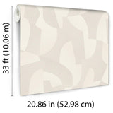Veer Decor Sculpted Motion Beige Wallpaper