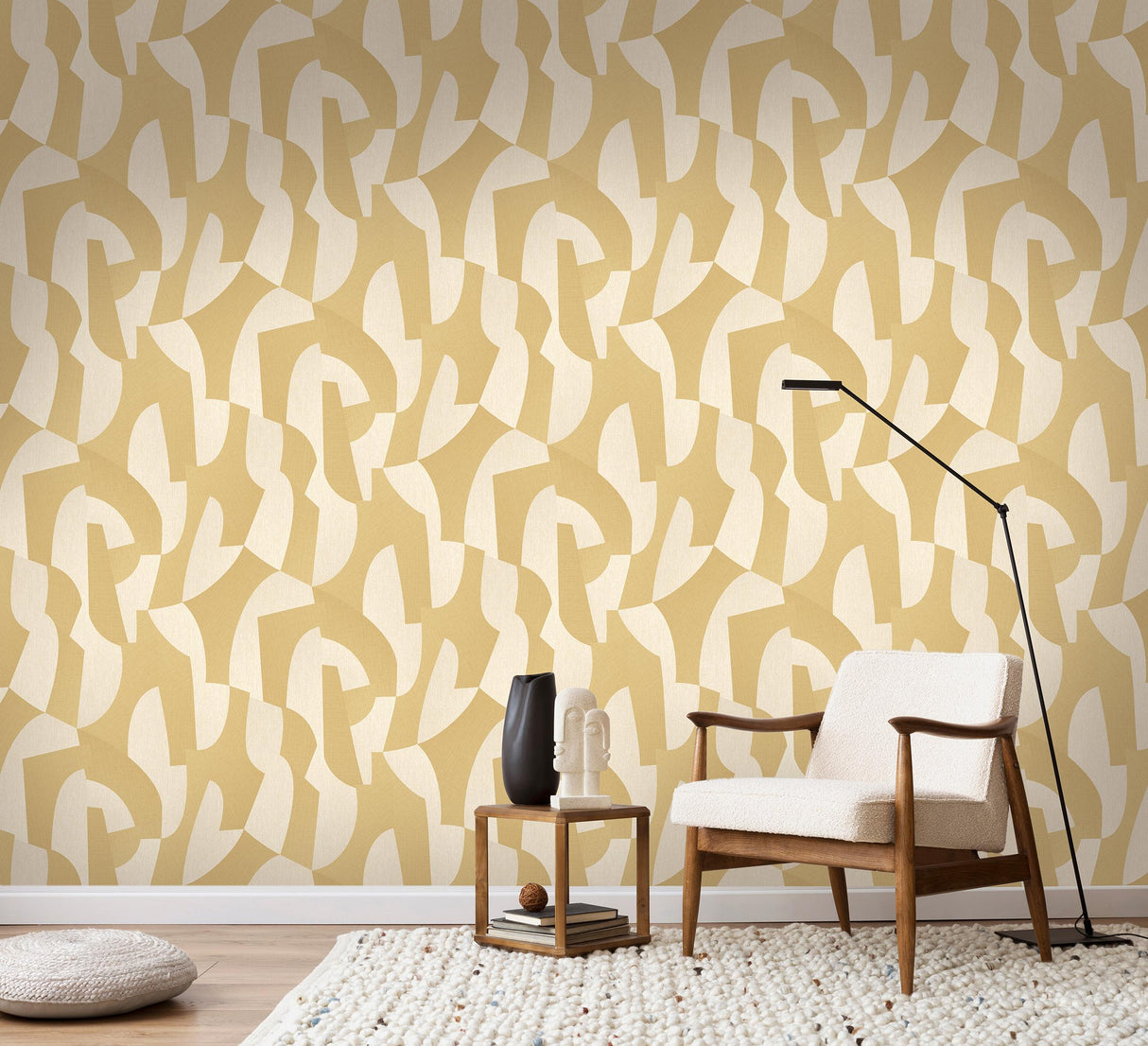Veer Decor Sculpted Motion Corn Wallpaper