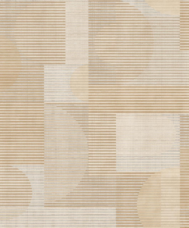 Veer Decor Geo Rhythm Beige Wallpaper