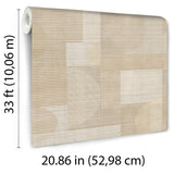 Veer Decor Geo Rhythm Beige Wallpaper