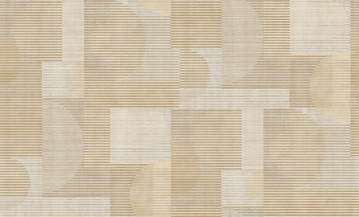Veer Decor Geo Rhythm Beige Wallpaper