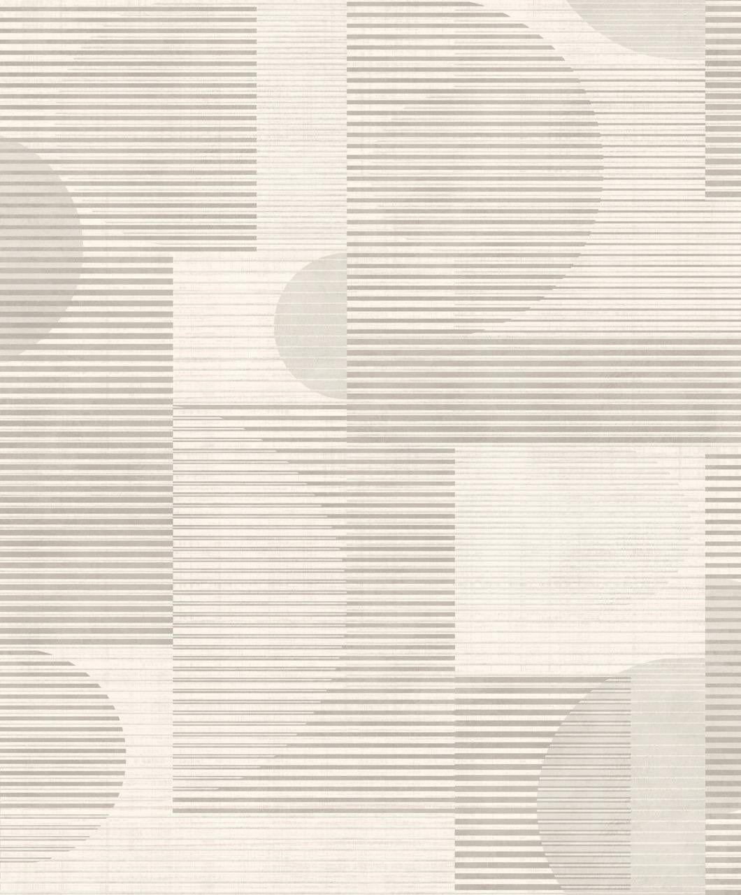 Veer Decor Geo Rhythm White Wallpaper