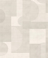 Veer Decor Geo Rhythm White Wallpaper