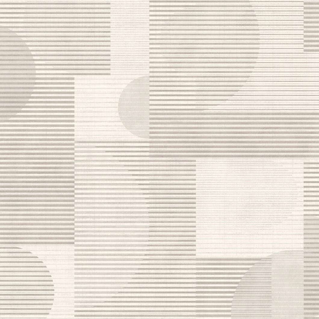 Veer Decor Geo Rhythm White Wallpaper