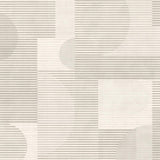 Veer Decor Geo Rhythm White Wallpaper