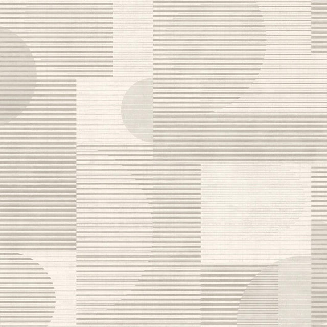 Veer Decor Geo Rhythm White Wallpaper