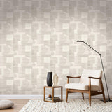 Veer Decor Geo Rhythm White Wallpaper