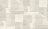 Veer Decor Geo Rhythm White Wallpaper