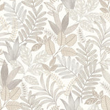 Veer Decor Allure Foliage White Wallpaper