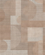 Veer Decor Geo Rhythm Taupe Wallpaper