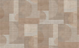 Veer Decor Geo Rhythm Taupe Wallpaper