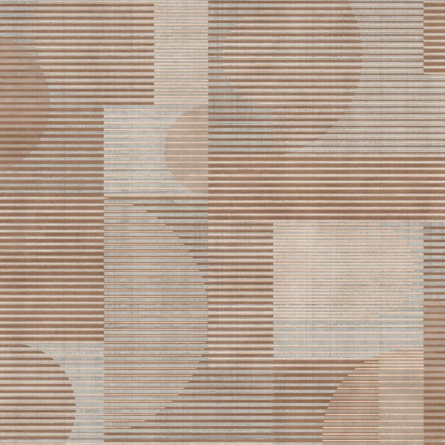 Veer Decor Geo Rhythm Taupe Wallpaper