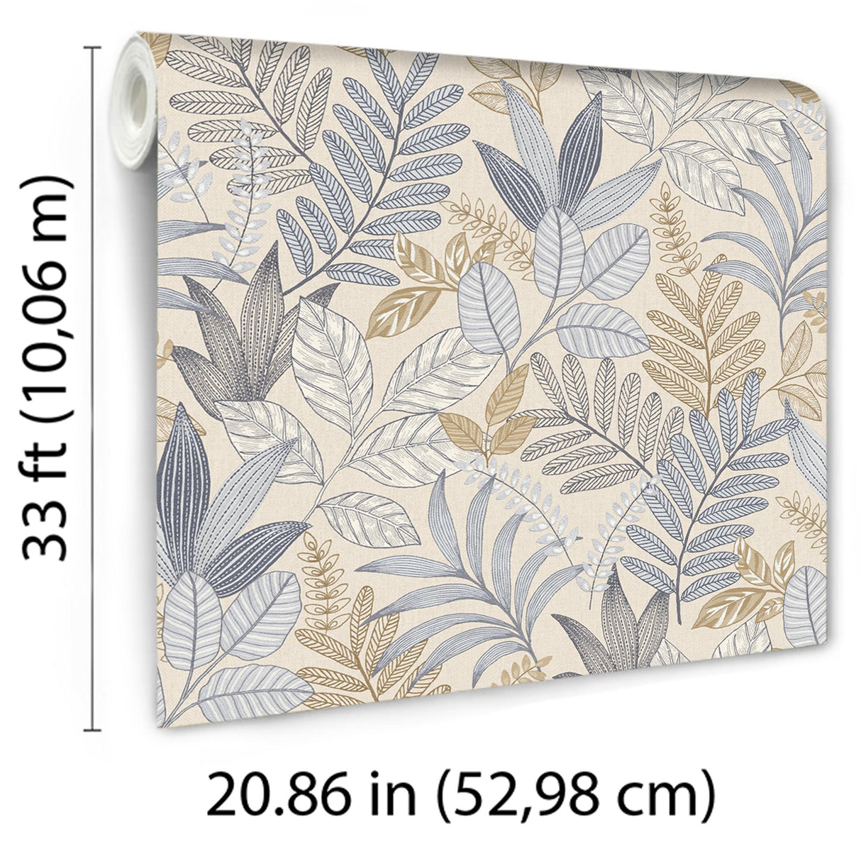 Veer Decor Allure Foliage Beige Wallpaper