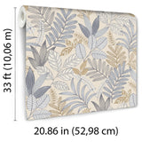 Veer Decor Allure Foliage Beige Wallpaper