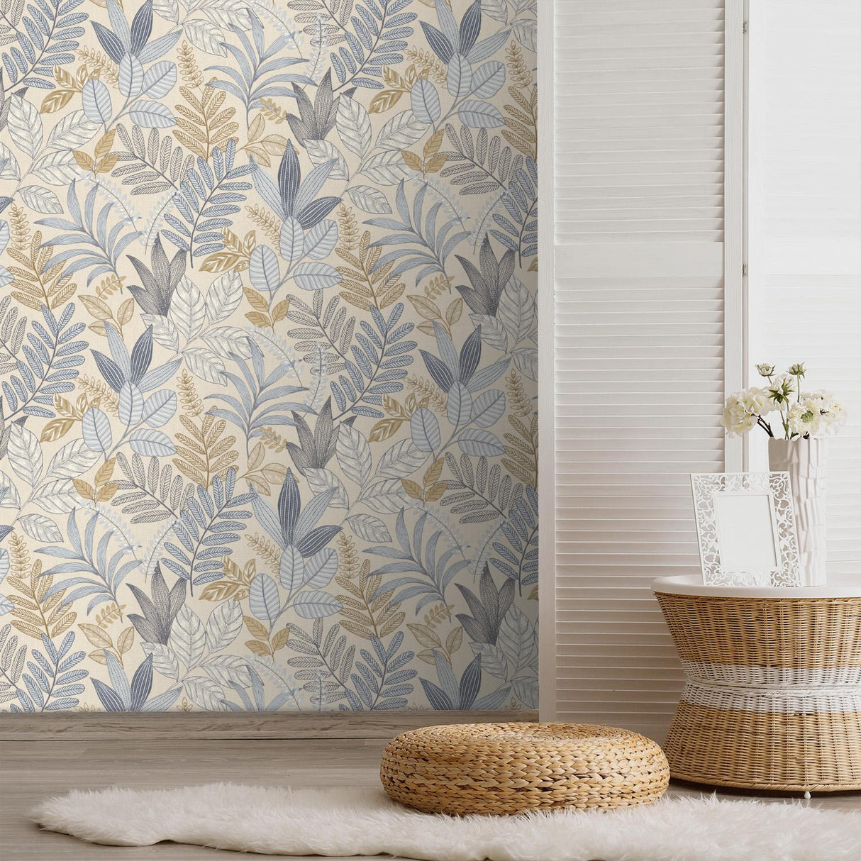 Veer Decor Allure Foliage Beige Wallpaper