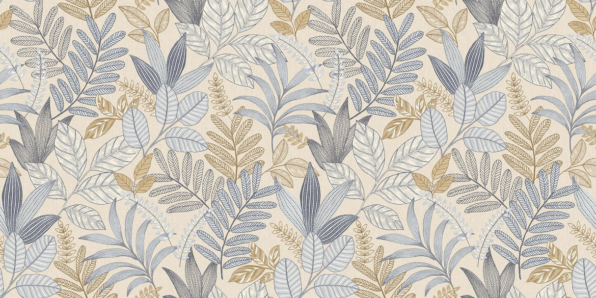 Veer Decor Allure Foliage Beige Wallpaper