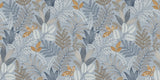Veer Decor Allure Foliage Blue Wallpaper
