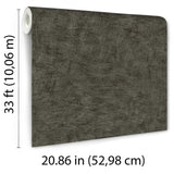 Veer Decor Pampas Plain Brushed Texture Black Wallpaper