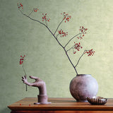 Veer Decor Pampas Plain Brushed Texture Ivory Wallpaper