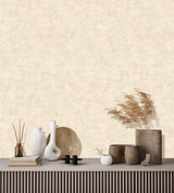 Veer Decor Pampas Plain Brushed Texture Light Beige Wallpaper