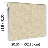 Veer Decor Pampas Plain Brushed Texture Warm Beige Wallpaper