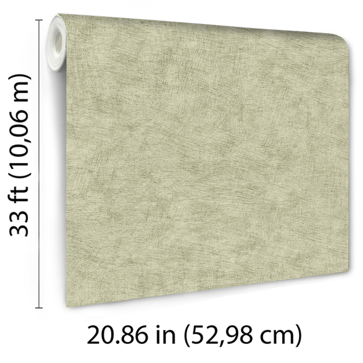 Veer Decor Pampas Plain Brushed Texture Misty Green Wallpaper