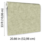 Veer Decor Pampas Plain Brushed Texture Misty Green Wallpaper