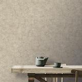 Veer Decor Pampas Plain Brushed Texture Taupe Wallpaper