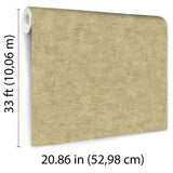 Veer Decor Pampas Plain Brushed Texture Honey Mustard Wallpaper